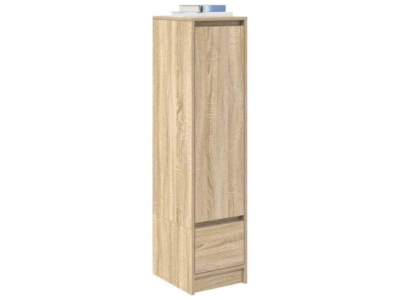  Buffet haut - bahut - meuble de rangement chêne sonoma 29,5x34x119,5 cm bois d'ingénierie  - Conforama D