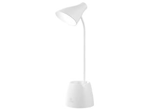 Lampe de bureau variable pour les yeux 3 niveaux de luminosité rechargeable par usb blanche