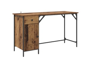 Bureau gaming   131 cm coloris bois foncé