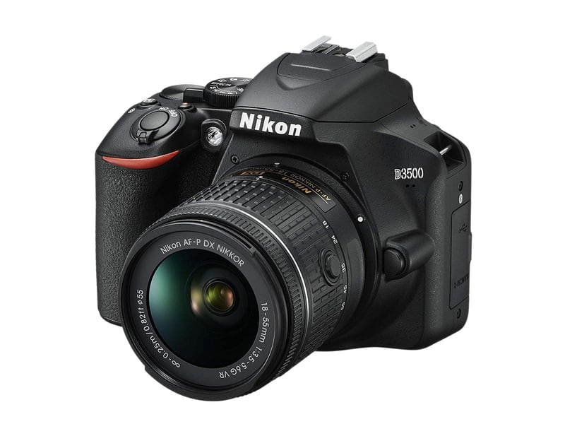 Appareil photo reflex nikon d3500 noir+ objectif nikkor af-p dx 18-55 mm f3.5-5.6 vr - Conforama B