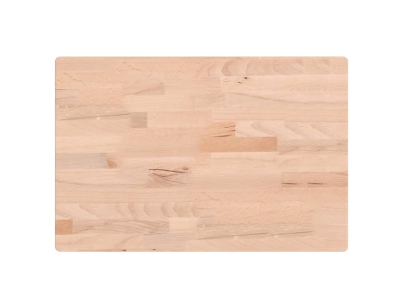 Comptoir de salle de bain, plan de travail 60x40x2,5 cm bois massif de hêtre cf65745 - Conforama A