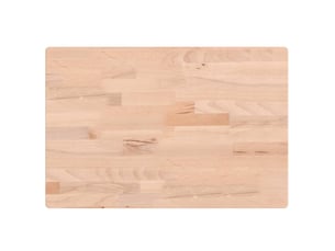 Comptoir de salle de bain, plan de travail 60x40x2,5 cm bois massif de hêtre cf65745