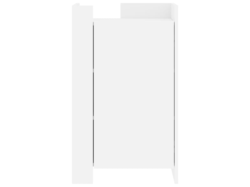  Buffet - bahut - meuble de rangement blanc 45x35x75 cm bois d'ingénierie  - Conforama D