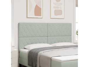 Tete de lit A poser largeur 180 cm <strong></strong> <strong></strong> argenté