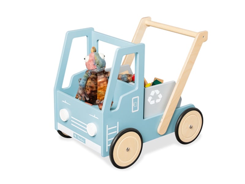  Pinolino kipplaster fred  chariot de marche  laqué  mdf laqué multicolore 269485 - Conforama A