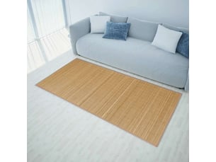 Tapis intérieur | tapis de sol | tapis en bambou 160x230 cm marron