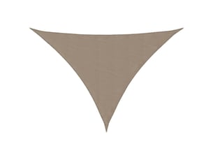 Voile de parasol - voile d'ombrage tissu oxford triangulaire 4x4x5,8 m taupe