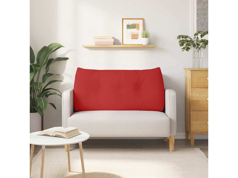  Coussin de dos, coussin de dossier rouge 120 x 24 x 50 cm tissu cf54994  - Conforama D
