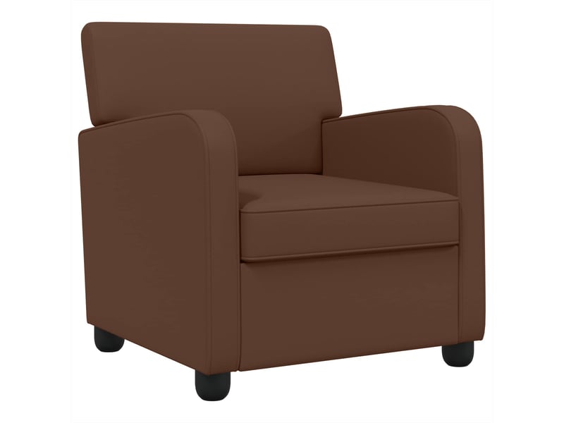  Vidaxl fauteuil marron simili cuir  - Conforama D