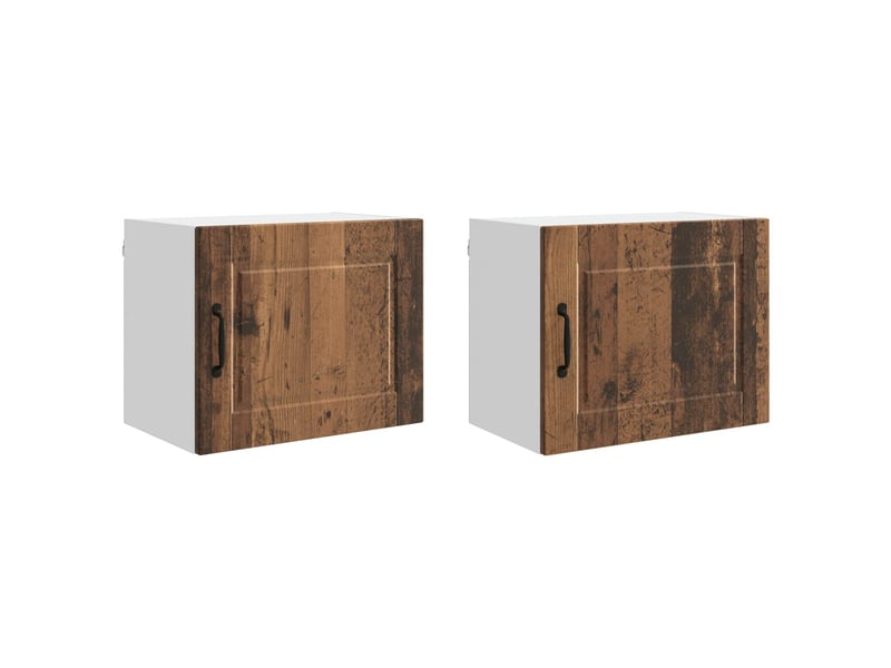  Meuble mural de cuisine | armoire de cuisine 2 pcs bois ancien bois d'ingénierie shl5979  - Conforama A