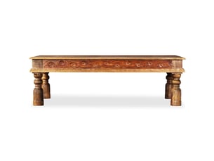 Table basse rectangulaire coloris marron  