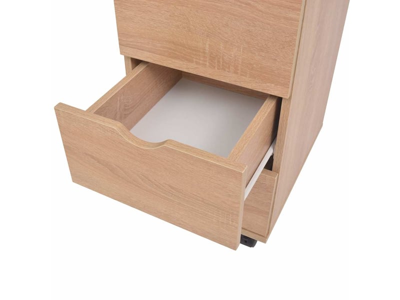  Meuble à tiroirs, meuble de rangement salon 33x45x60 cm chêne  - Conforama D