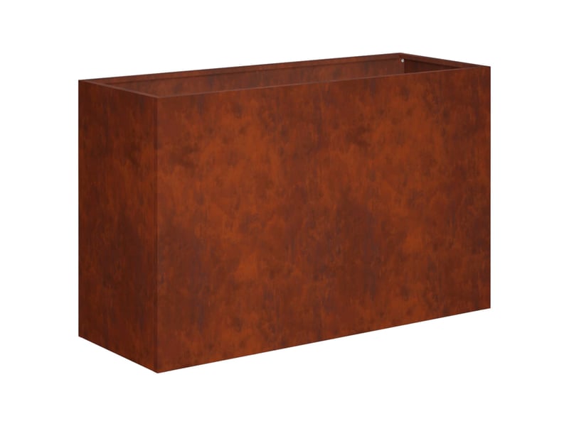  Jardinière - cache-pot de jardin rouillé 80 x 30 x 50 cm acier patiné  - Conforama A