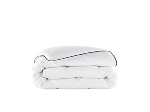 Couette légère temperée 100% fibres creuses siliconnées, enveloppe coton - 220 x 240