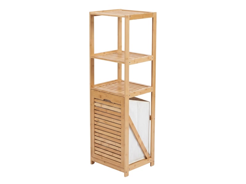 Panier à linge en bambou, 32 x 35 x 118 cm - Conforama A