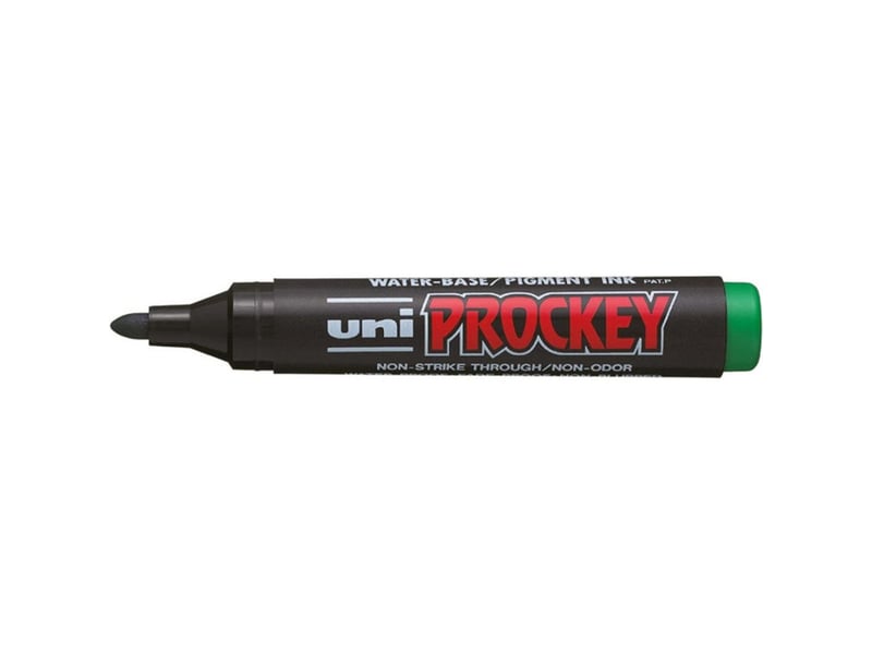  Marqueurs permanents 4 couleurs bleu noir rouge vert pointe conique 2,2 mm prockey  - Conforama C