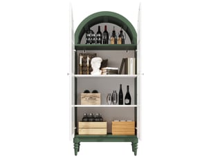 Vitrine coloris bicolore 3 étagère(s) <strong>BEAOK</strong> <strong></strong> - 76 cmx165 cm