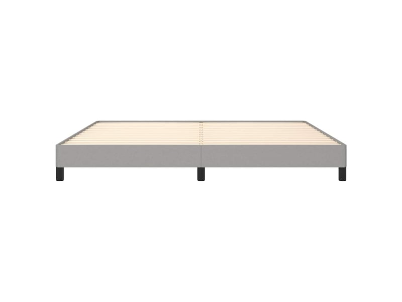  Lit double- lit adulte -  cadre de lit sans matelas gris clair 200x200 cm tissu  - Conforama D