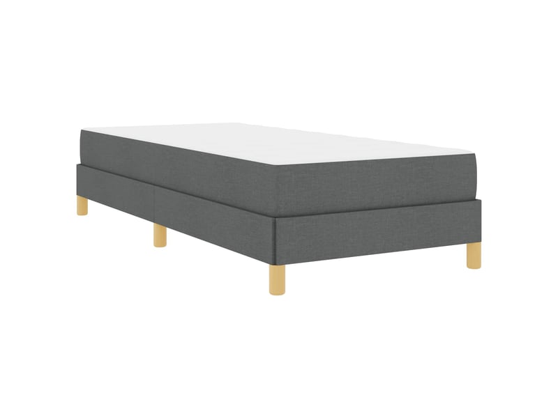 Lit simple- lit adulte -  lit à ressorts avec matelas gris foncé 100 x 200 cm tissu  - Conforama C