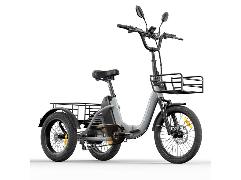  Tricycle électrique cysum ag1 pro, 750 w, batterie 48 v 20 ah, gris AG1 Pro - Conforama B