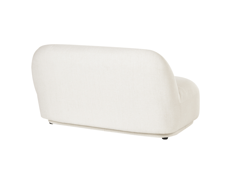 Canapé 2 places lovberg tissu blanc cassé - Conforama E