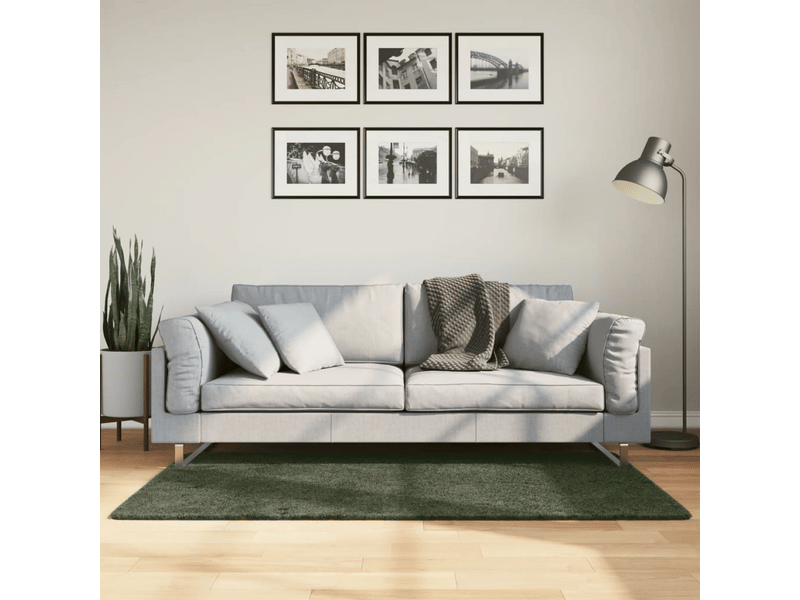  Tapis lavable à poils courts vert forêt 80x150 cm - comfortxl 375090 - Conforama B