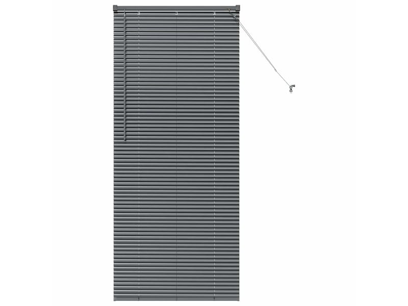 Store vénitien, store de fenêtre gris foncé 175 x 80 cm 25 mm aluminium cf47907 - Conforama A