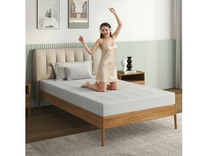Matelas 90x200 cm MIVRAY    Mousse + mémoire de forme soutien Medium épaisseur 18 cm