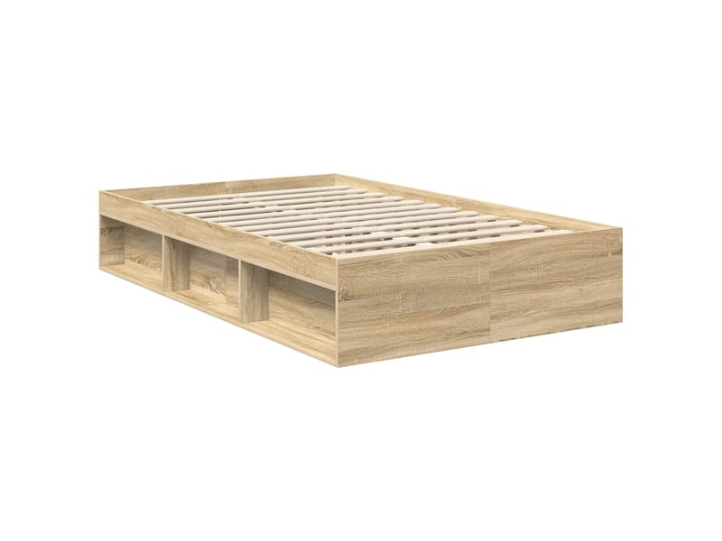  Lit double- lit adulte -  cadre de lit sonoma 120 x 190 cm bois de pin massif  - Conforama D