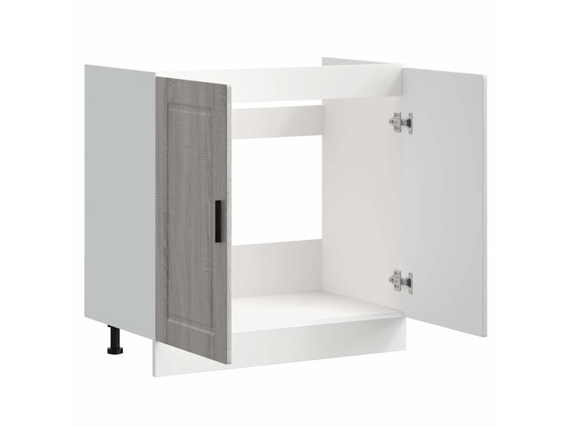 Meuble de cuisine, meuble bas pour évier sonoma gris bois ingénierie - Conforama E