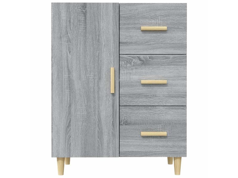  Buffet - bahut - meuble de rangement sonoma gris 69,5x34x90 cm bois d'ingénierie  - Conforama E