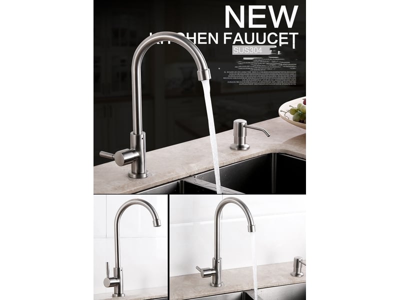  Robinet de cuisine à eau froide simple – pivotant à 360°  - Conforama C