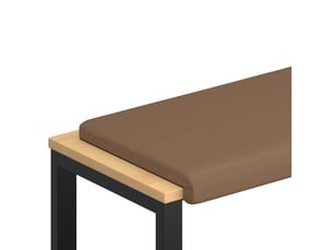 Coussin de banc, coussin d'assise, coussin de canapé simili cuir cappuccino profondeur 35 cm cf52906