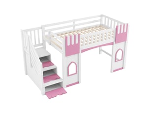 Lit mezzanine 90x200 cm IKSETERA TRADING LTD coloris bicolore