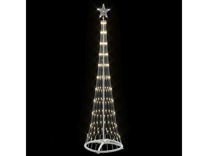  Sapin de noël - arbre de noël led blanc chaud 51 x 51 x 190 cm métal  - Conforama D