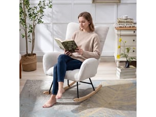 Fauteuil fixe  <strong>ROLIPO</strong> Tissu blanc