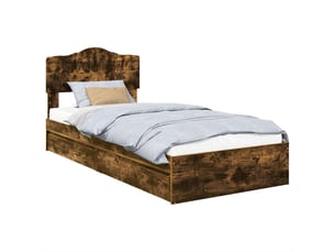 Lit simple 70x190 cm    coloris marron