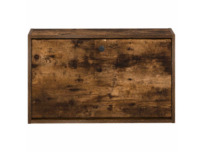  Meuble à chaussures mural, armoire à chaussures breda 71x17x43 cm chêne fumé  - Conforama D