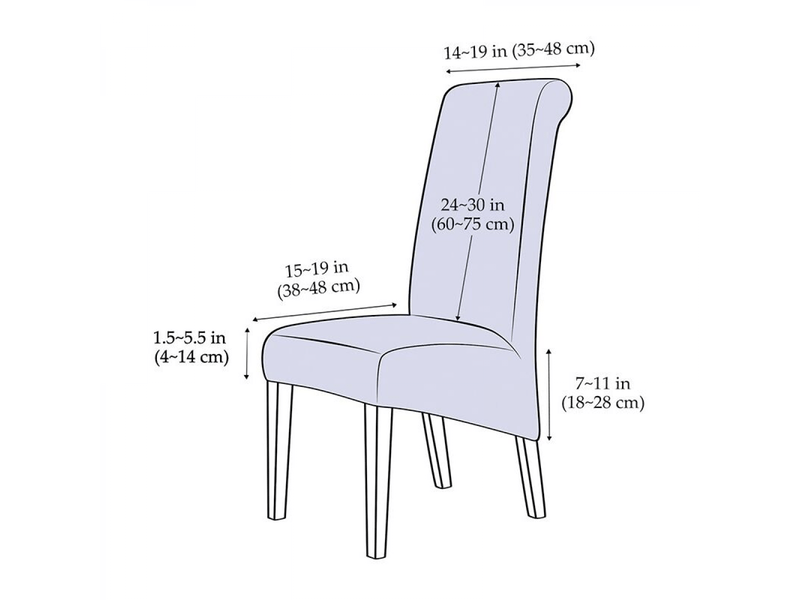  Housses de chaises de restaurant, douces et élastiques, adaptées aux grandes chaises de salle à manger, amovibles et lavables, lot de 2, blanches XLH-ZLS-009322ZLS - Conforama C