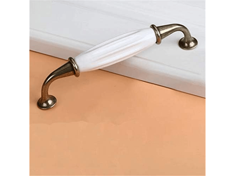  Paquet de 6 boutons en céramique pour portes, tiroirs et meubles, de 128 mm.  - Conforama B