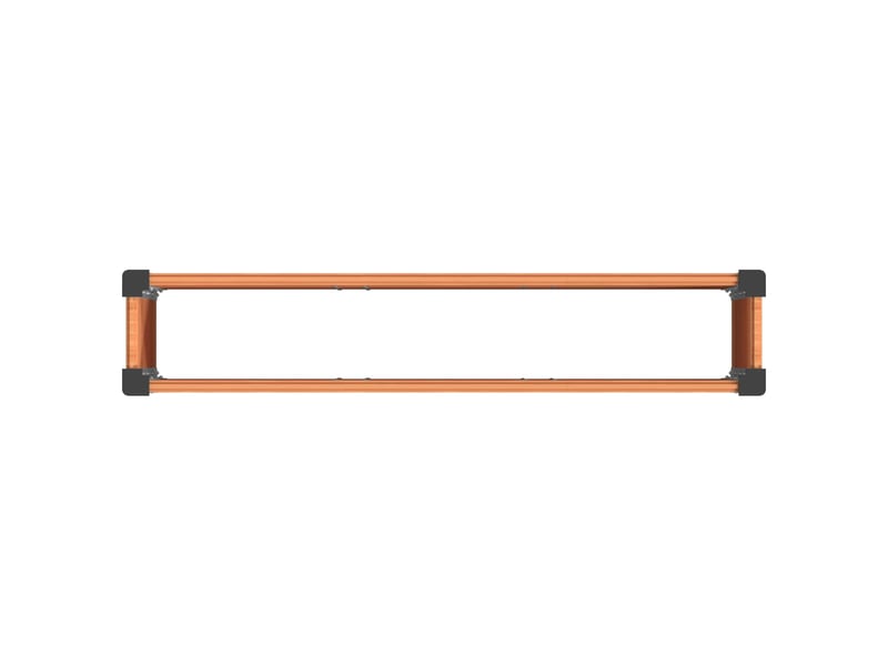  Jardinière - bac à fleurs surélevée marron 150 x 30 x 36 cm wpcs et aluminium  - Conforama E