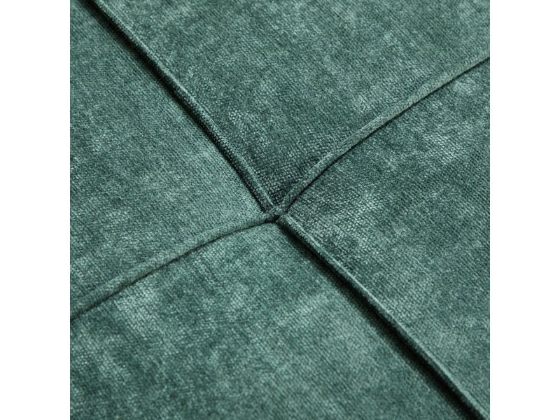Fauteuil convertible 2 en 1 avec dossier réglable, rangements, tablette et support téléphone en chenille verte - Conforama E