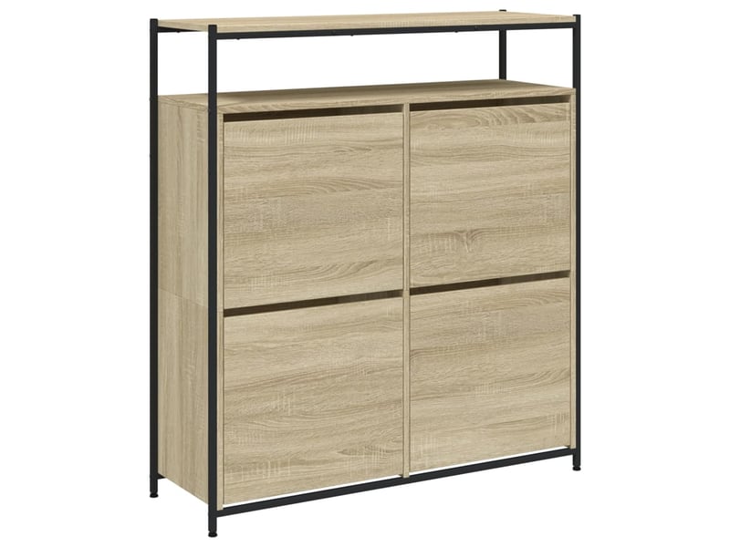  Meuble à chaussures, armoire à chaussures chêne sonoma shl1488  - Conforama A