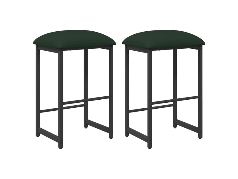  Lot de 2 tabouret de bar, chaise de bar vert foncé 40x32x64 cm shl9006  - Conforama A