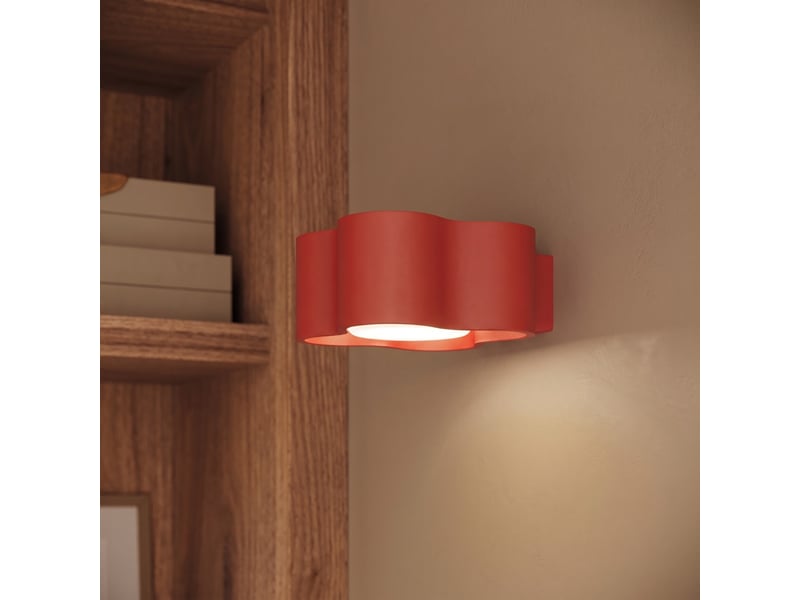  Plafonnier ovio 2 rouge gx53 aluminium moderne 8x24.5x12cm SL.3383 - Conforama D