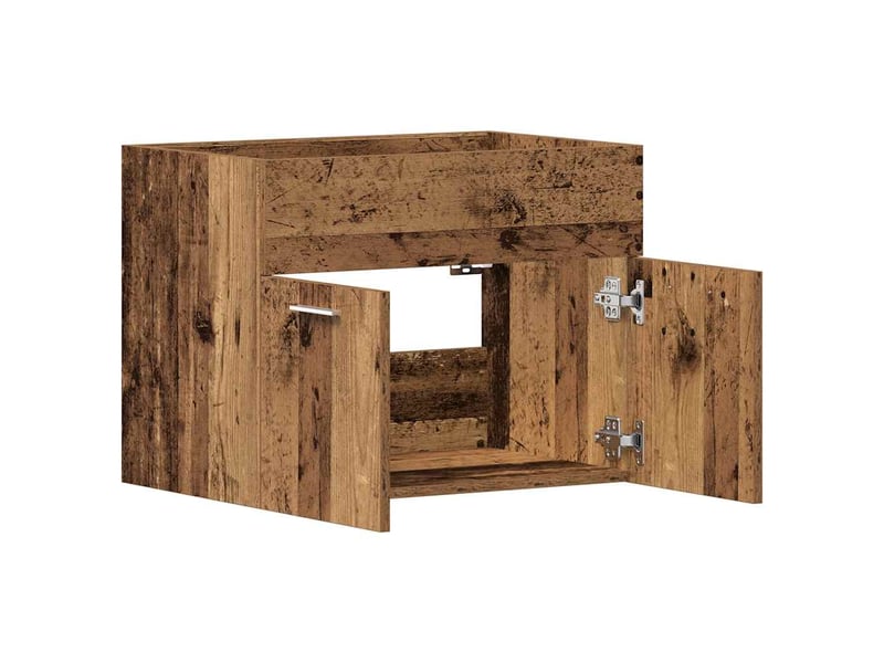  Meuble sous-vasque salle de bain en bois ancien 60x38.5x46cm bois d'ingénierie  - Conforama E