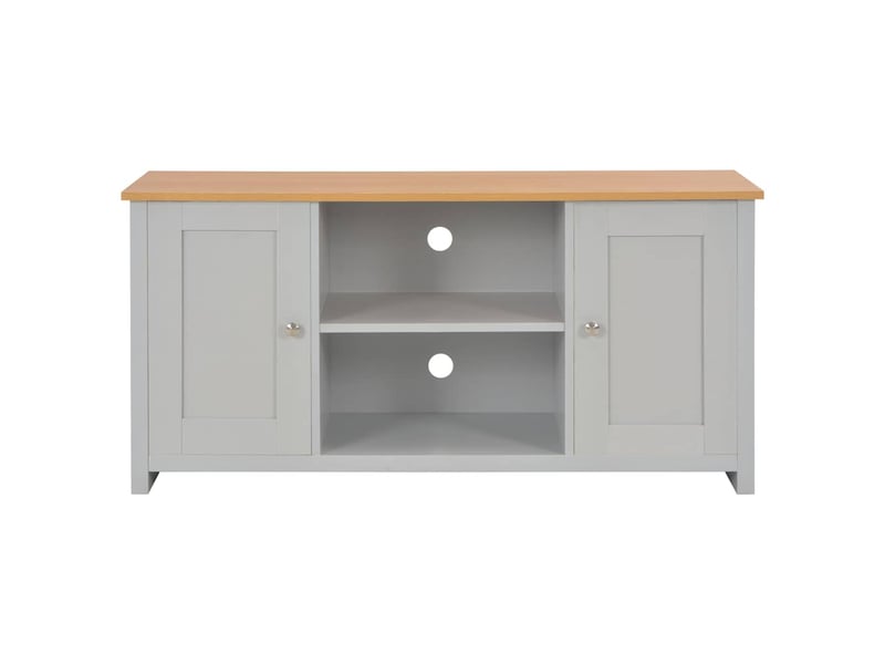  Meuble tv - banc tv - meuble de rangement gris 120x39x58 cm  - Conforama C