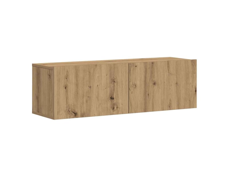  Lot de 3 meuble tv mural, meuble tv suspendu chêne artisanal bois d'ingénierie shl93837  - Conforama D