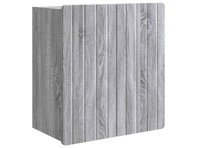  Armoire murale salon, meuble de rangement sonoma gris 59 x 31 x 64 cm bois d'ingénierie  - Conforama A