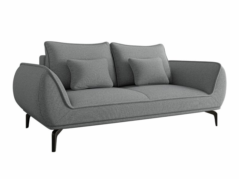  Canapé lincoln 196, fonction de couchage, boîte de literie, gris foncé  - Conforama A